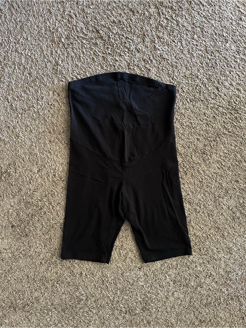 H&M Mama Black Maternity Biker Shorts